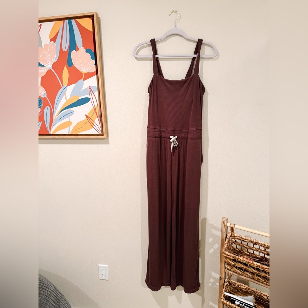 Vuori Pose Mudra Jumpsuit in Chestnut Large